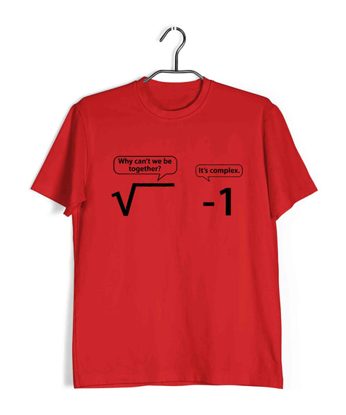 Mathematics COMPLEX NUMBERS Nerd Wordplay Casual Graphic Printed T-Shirt for Men